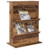 Magazine Rack with Shelf Reclaimed Wood Look 70 x 41 x 96 cm Engineered Wood