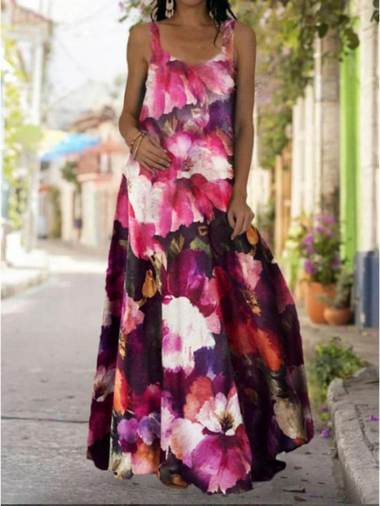 2025 Bohemian Off Shoulder Strapless 3D Tie Dye Dress