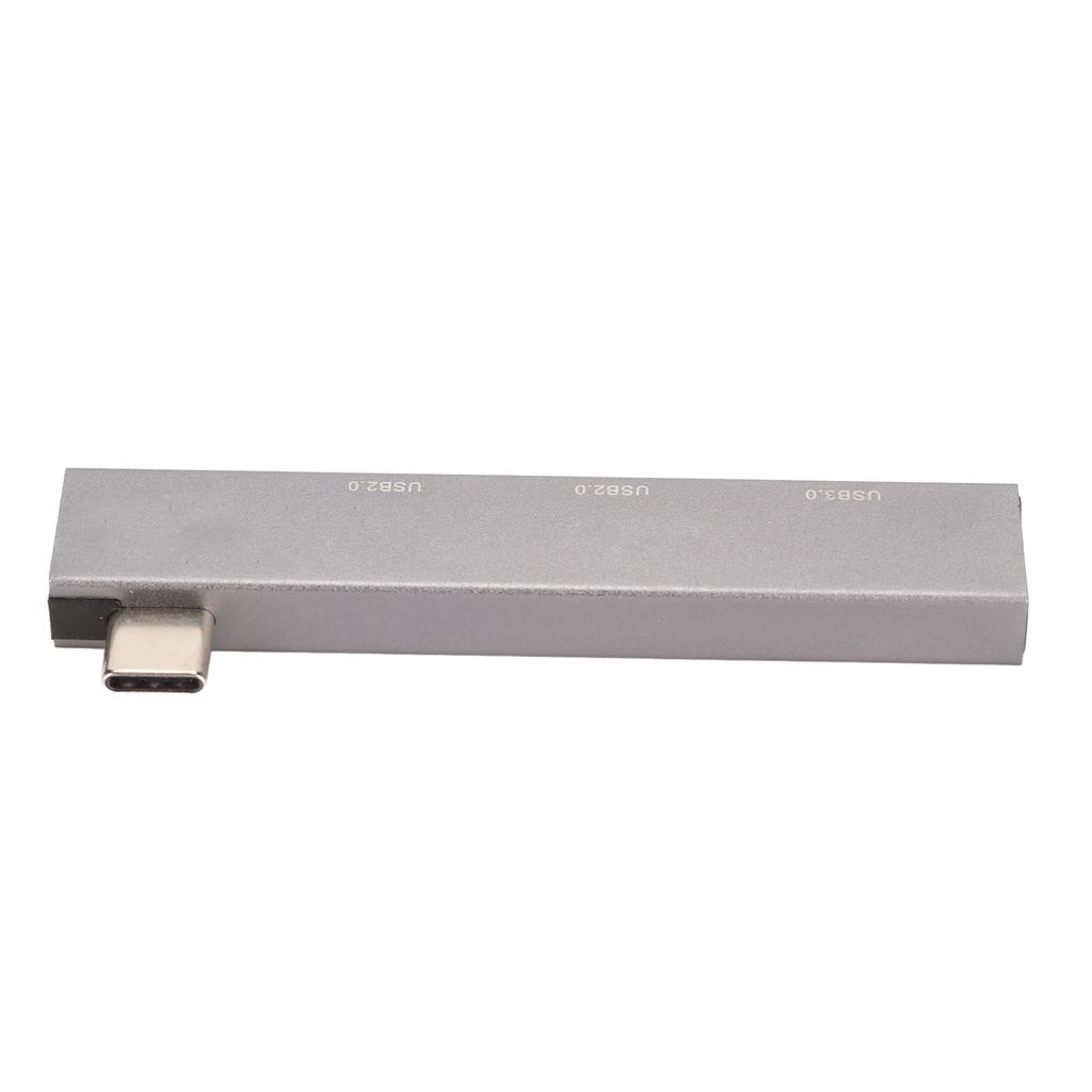Estación de Acoplamiento 3 en 1 Tipo C a USB3.0 2USB2.0 5Gbps Alta Velocidad Aleación de Aluminio Mini Estación de Acoplamiento