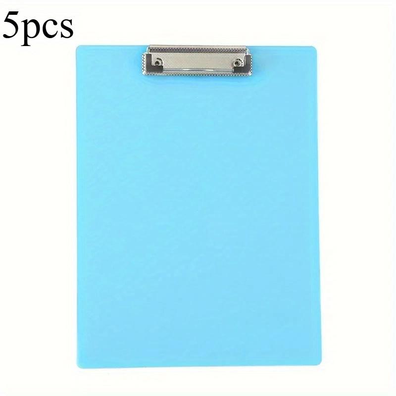 5Pcs A5 Clipboard Folder Writing Pad Holder Memo Clip Board File Clip Writing Clamps Kids Cute Stationery Office School Supplies