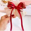 Children's Red Bow Hairpin - Perfect for All Occasions, Suitable for The Back of The Head, for Girls' Hair Clips, Girls' Headwear