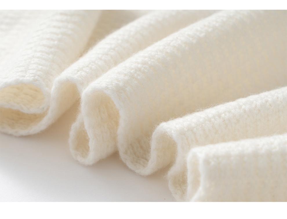 Korean Style 100% Pure Cashmere Scarf - Unisex, Warm & Versatile for Autumn/Winter