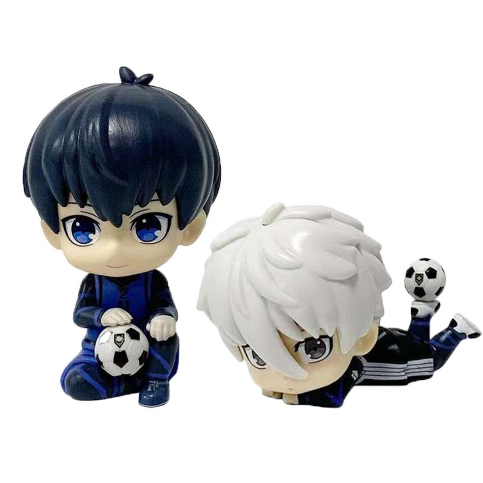 BLUE LOCK Action Figures Isagi Yoichi Nagi Seishiro Gifts Anime Figure Q Version Figurine PVC Collectible Model Kids Doll Toys