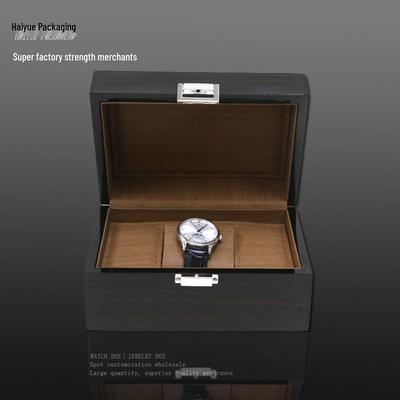 Hochglänzende Holz-Uhren- und Schmuck-Präsentationsbox mit Klavierlackierung