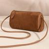 Niche High-end Simple Fashion Single Shoulder Crossbody Matte PU Pen Holder Retro Cylinder Women's Bag Small Bag