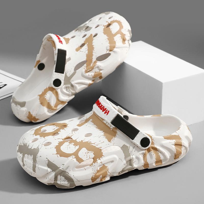 

Summer Men Slippers Persalized Design Garden Sandals Platform Clogs Beach Slippers Flip Flops Indoor Slides Couple Shoes 36-45 44-45