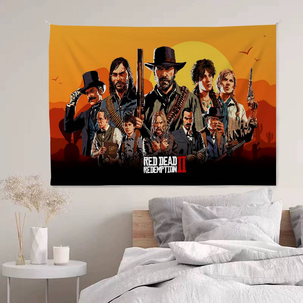 RRed DDead RRedemption 2 DIY Wall Tapestry Art Science Fiction Room Home Decor Wall Art Decor