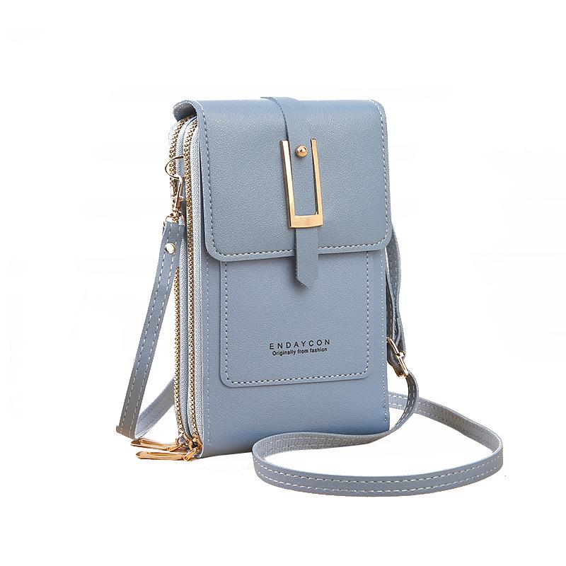 Urban Minimalist Women's Touchscreen Crossbody Bag – Multifunctional Card Holder & Coin Purse 