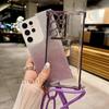 Crossbody Strap Lanyard Silicone Phone Case For Samsung Galaxy S26 S25 S24 Ultra S23 FE A16 A55 Candy Color Soft TPU Back Cover