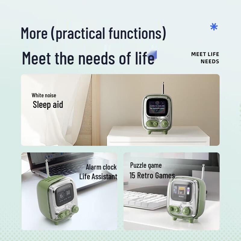 Divoom Retro Pixel Art Bluetooth Speaker with Digital Photo Frame