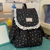Schoolbag Korean simple floral versatile nylon backpack 1011 new small fresh, sweet and high-value large-capacity backpack