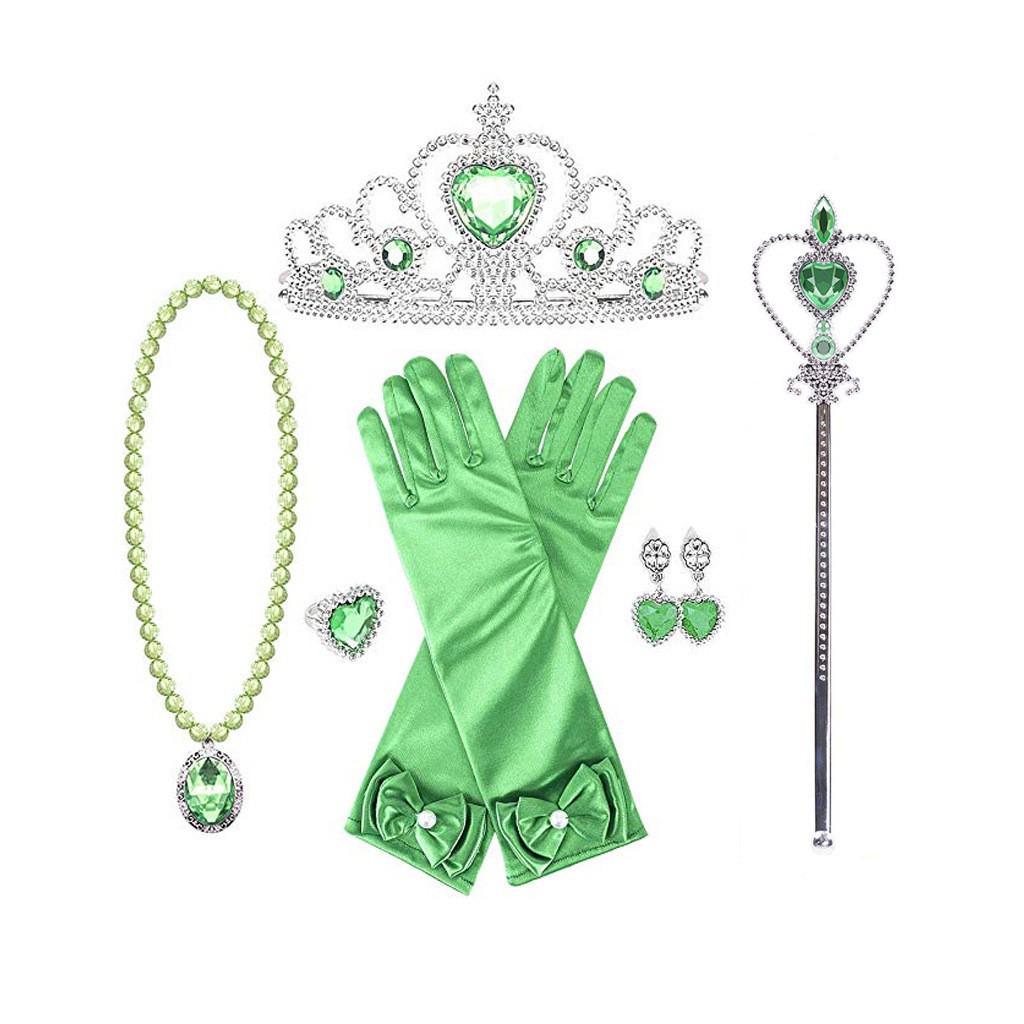 Tiana & Tinkerbell Green Cosplay Jewelry Set