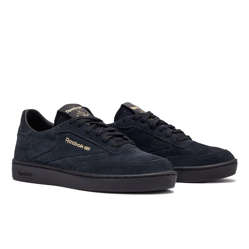 Reebok Club C Clean Low Top Skate Shoes Women Black GW2160