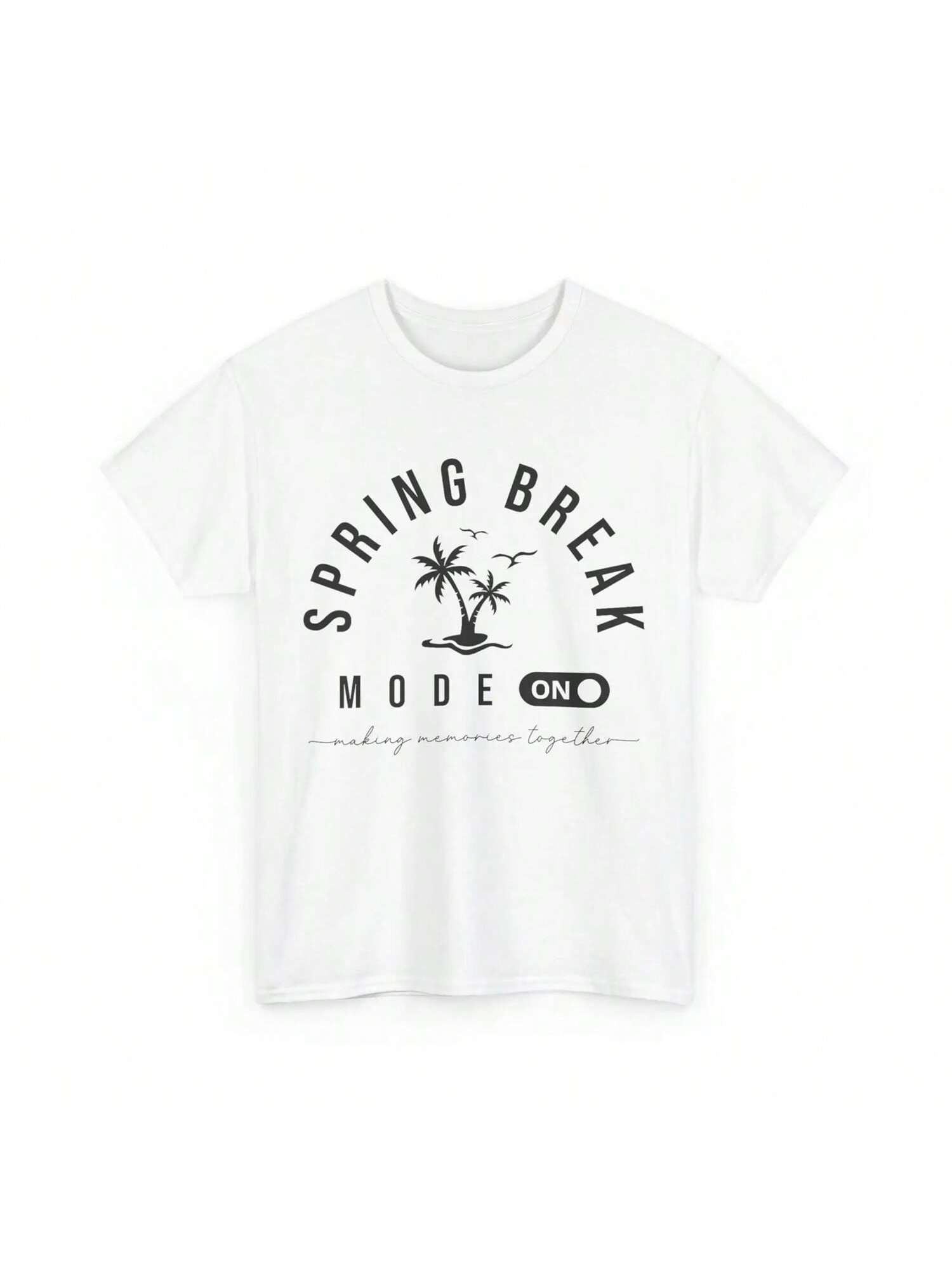 Spring Vacation Break T Shirt Mode On Beach Palm Trees Lovers S разноцветный
