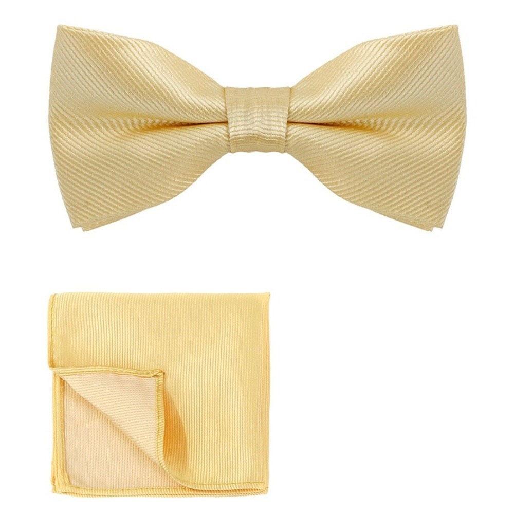 Polyester Pocket Square Set Collar Wedding Accessory Set Corsage Set Bow Tie Set Banquet