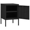 Nightstands 2 Pcs. Black 35 X 35 X 51 Cm Steel