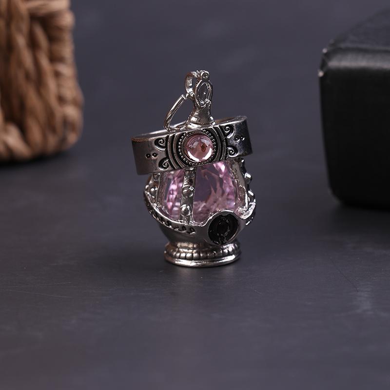 2Pcs/Set Anime Magica Cosplay Gem Necklace Pendant Ring Set Gift Party Prop