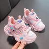 Girls Casual Sneakers 2026 Cartoon Design Soft Sole Non-Slip Chunky Shoes Kids School Outdoor Wear