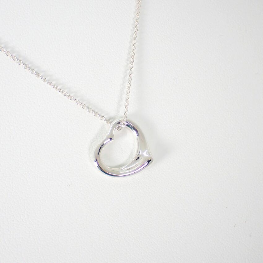 [Used] TIFFANY 925 Open Heart Pendant/Necklace/j14-10
