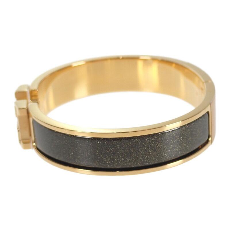 HERMES H700015F_G1PM Bracelet Noir Dore Gold Plated Women