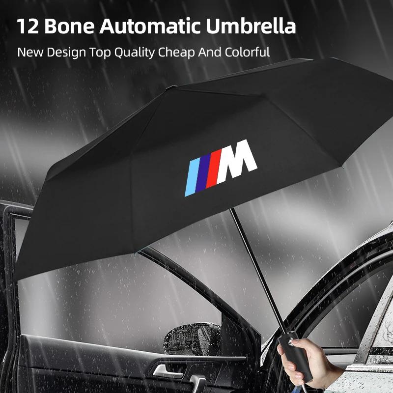 Car Sticker Hot 2025 M Performance Car Fully Automatic Folding Umbrella Sunshade Accessories For BMW X1 X3 X5 F20 E60 F30 E91 E3