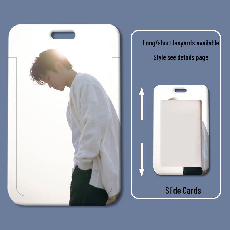 Hou Minghao Plastic Sliding Cover ID & Access Card Holder for Students & Professionals