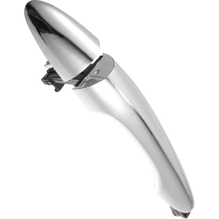 ACROPIX Rear Right Side Car Exterior Door Handle Fit for Kia Sportage 2011-2016 82662-3W030 82661-3W010 - Pack of 1 Silver Tone