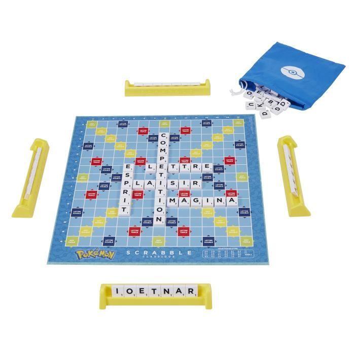 Scrabble® pokémon-jeu de société familial avec 2 modes de jeu hxt27