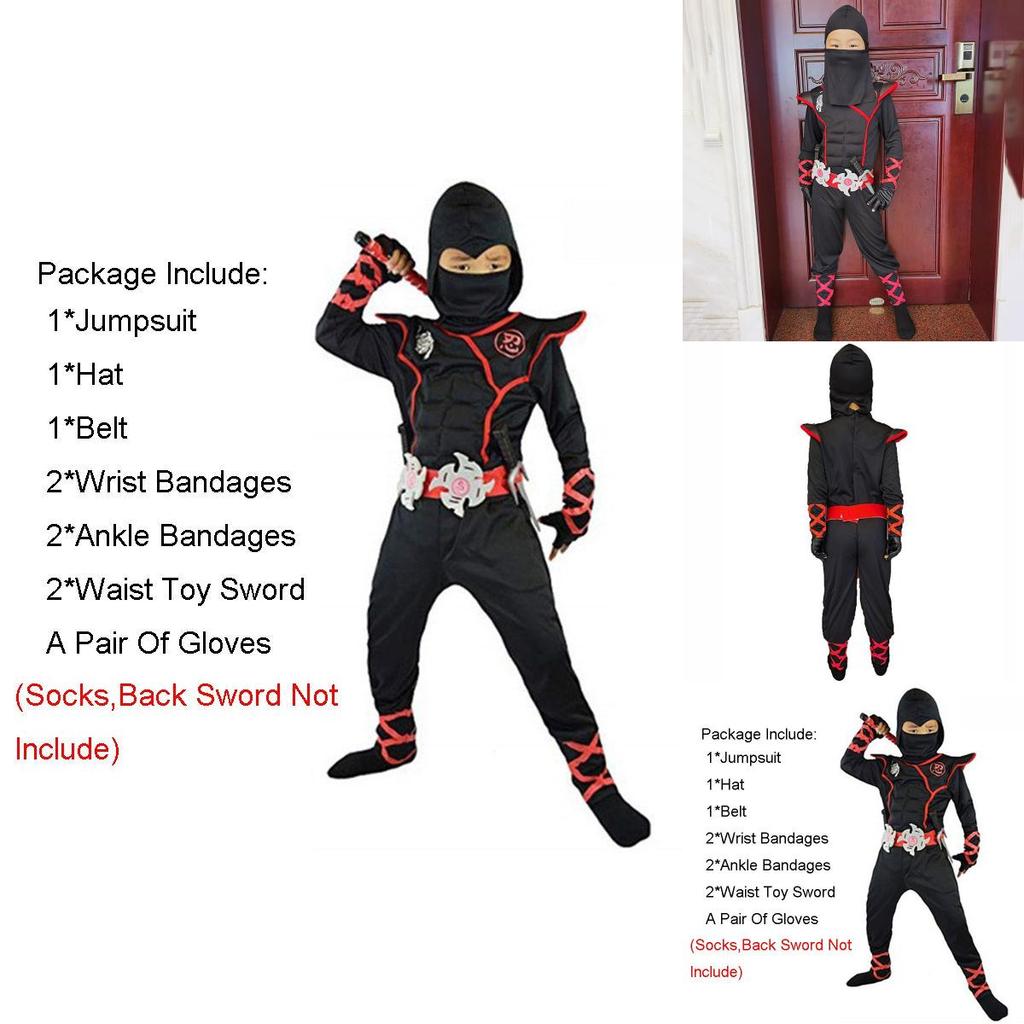 Stunning Ninjago Cosplay Costume For Kids Boys Assassin Carnival Party Fun