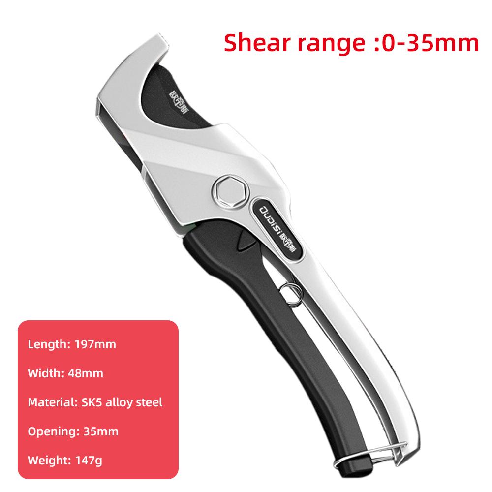 

Ножницы для трубореза 0-35 мм, корпус из алюминиевого сплава, ножницы с храповым механизмом, ПВХ/ППР, труборез для сантехники, ручные инструменты, инструменты для ремонта