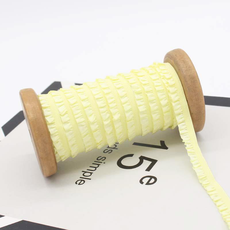 1mx1cm Comfortable Gift Embellishments Elastic Handicrafts Lotus Leaf Edge Smooth Touch Soft DIY Elastic Band Hair Accessories