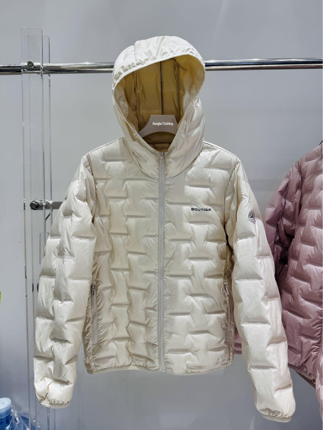 

2025 Autumn/Winter Women s Lightweight Hooded Down Jacket - Versatile, Warm, Casual Outerwear with 90% White Duck Down Filling. XL (120-135 lbs)