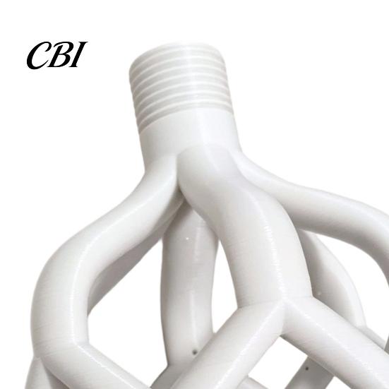 Durable Shower Head Head, 3D Printed Hollow Woven Rainfall Sprayer, Clog-Free Universal Easy Clean Installation Bathroom Accessory Full Body