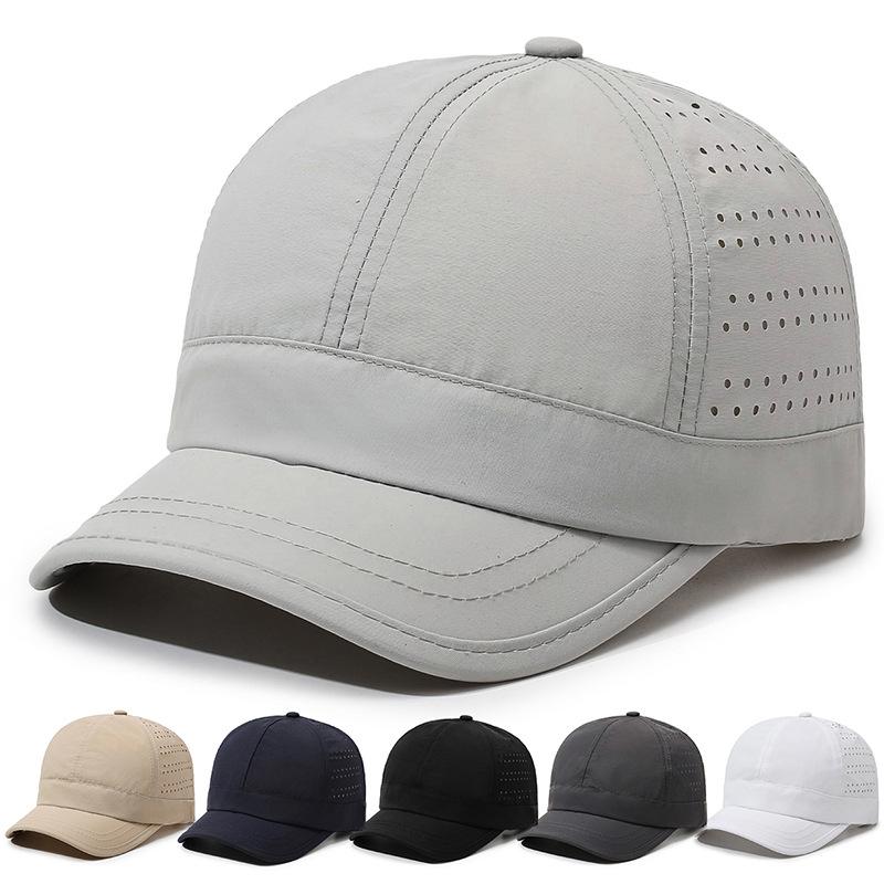 Atmungsaktive Mesh-Baseballkappe für Herren – Verlängerter Schirm UV-Schutzhut, Lässige Outdoor-Sonnenkappe