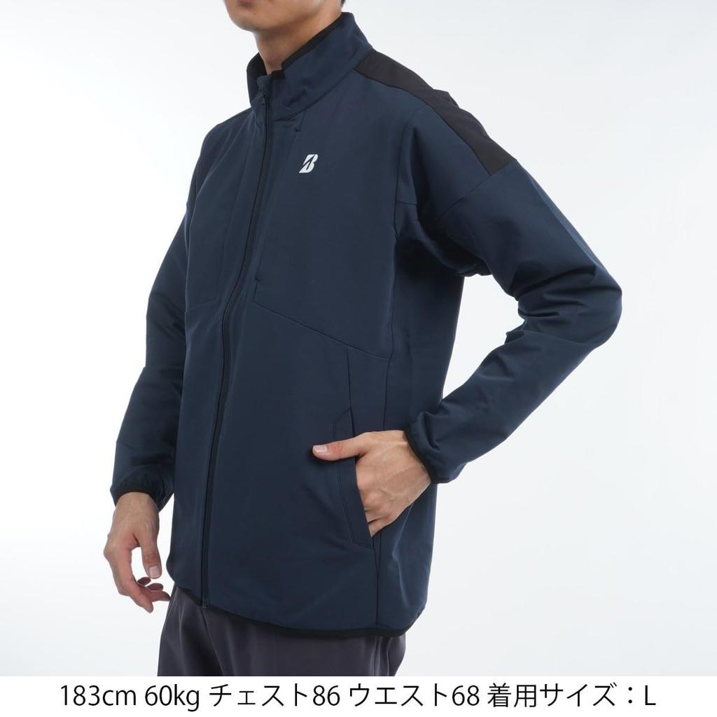 Bridgestone Golf Men's Long-Sleeved Open-Front Blouson DGM01D, Size NA L