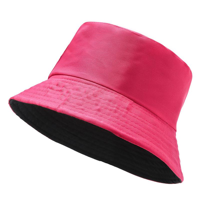 New spring and summer small fresh basin hat tide solid color bucket hat men's and women's outdoor travel visor tide version hat