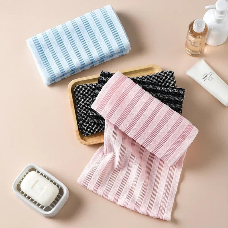 Ultra-Long Exfoliating Back Towel Antibacterial with Silver Ions Multifunctional Shower Bath Towel for Rich Foam