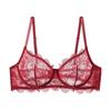 Lenjerie intimă sexy din dantelă pentru femei, sutien push-up cu balene, cupe BC