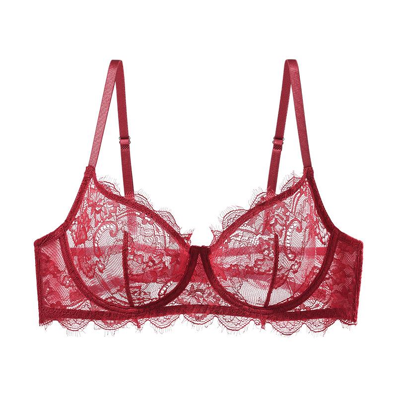 Lenjerie intimă sexy din dantelă pentru femei, sutien push-up cu balene, cupe BC