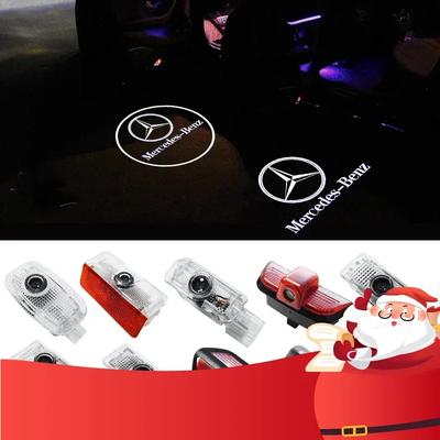 2PCS Car Door Projector Lamp LED Welcome Lights For Mercedes Benz GT W203 W204 W221 MABACH S Class C207 A207 W240 W210 W209 W208