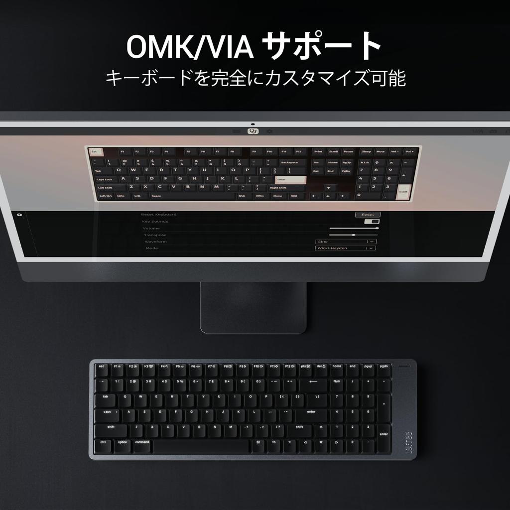 Flow2 Mechanical Keyboard Aluminum Alloy Body with Surfer Linear Rechargeable Wireless English for Technical Standards Certification 68 Low-Profile -