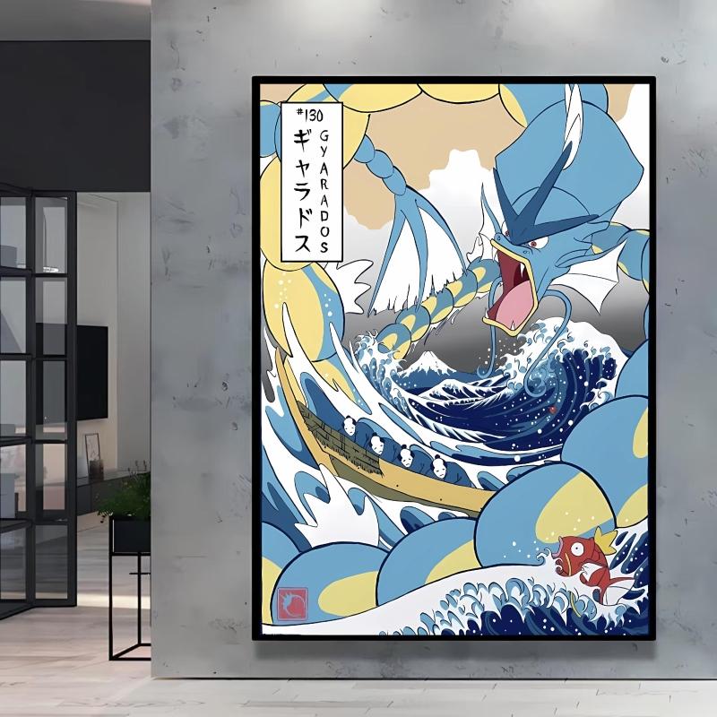 Anime Posters Wall Art Pokemon Cartoon Character Picture Modular Prints Home Room Painting Children's Bedroom Decor Best Gift