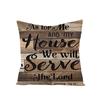 Industrial Style Retro Letter Linen Pillowcase Home Sofa Pillowcase