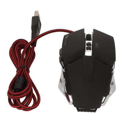 Gaming-Maus Ergonomisches Design 4 DPI Einstellbar Atmende RGB-Hintergrundbeleuchtung Präzise Steuerung Büromaus für Desktop-Laptop