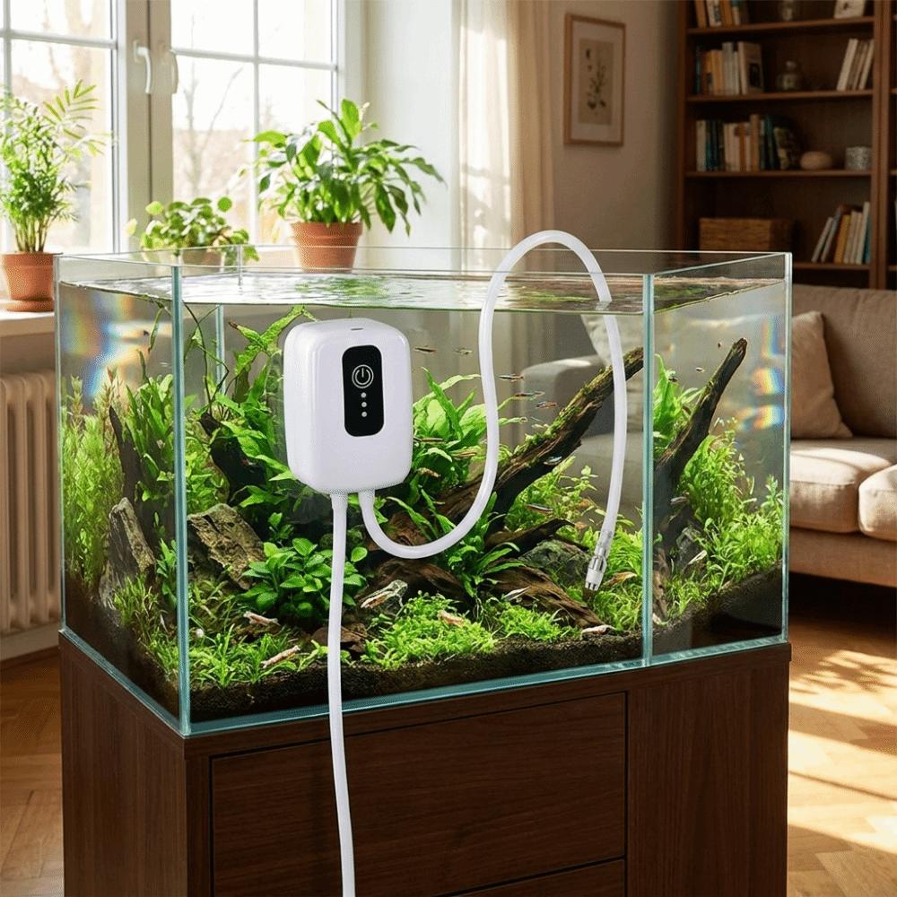 Mute Siphon Pump Mini Electric Suction Drainer  Aquarium Water Change Tool