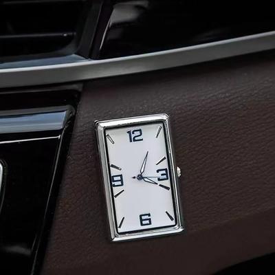 Creativ Fashion Square Watch Car Clock Interior Decoration Self-adhesive Electronic Watch Automobile Quartz Clock Stick-on Watch