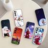 A-Anime I-INUYASHA C-Mignon Étui de téléphone pour Samsung S25,S24,S21,S22,S23,S30,Ultra,S20,Plus,Fe,Note,10,9,5G Housse Noire