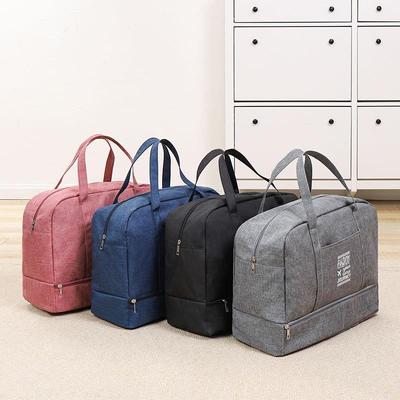 Double-Layer Sports & Travel Bag with Wet/Dry Separation - Portable Handheld Storage for Outdoor Activities & Swimming