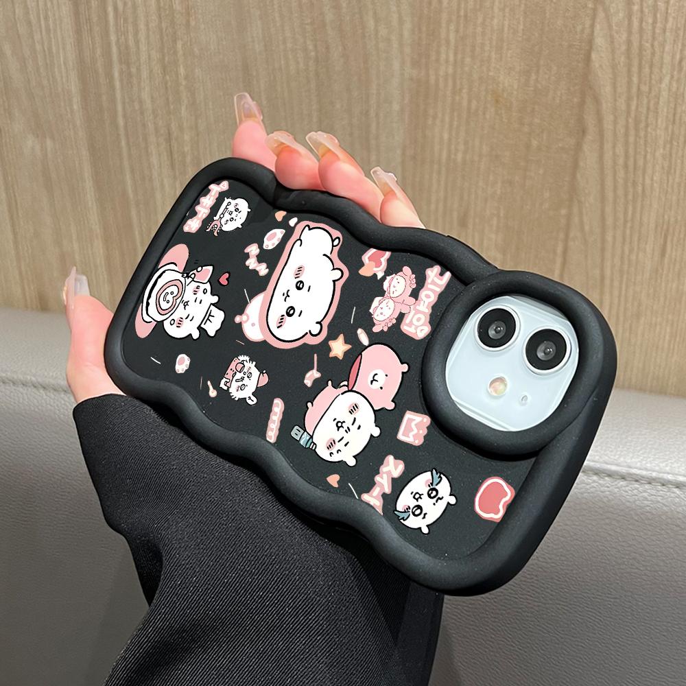 Chiikawa Soft Phone Cover for Samsung Galaxy A52 A73 A12 S24 Ultra 5G S23 S22 S21 S20 FE Wave Edge Shockproof Protective Rubber Case