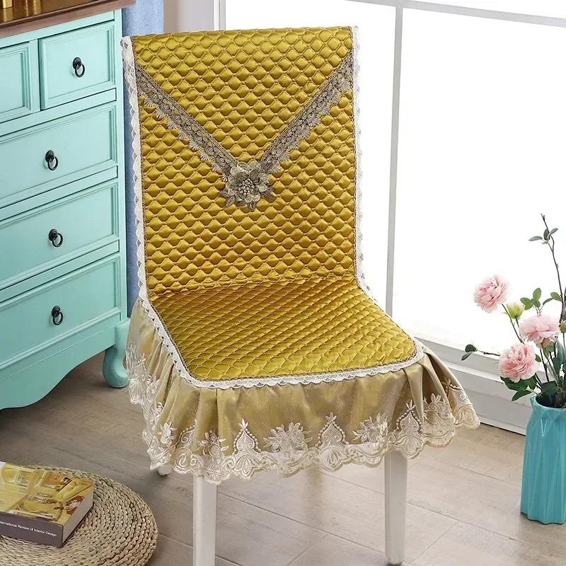 

Нескользящий обеденный стол, чехол на стул, четыре сезона, чехлы на подушки для сидений, Европейский стиль, домашние свадебные украшения, принадлежности W 45 x L135cm 1 Pcs